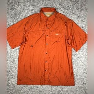 Habit Shirt Mens Large Button Up Short Sleeve Fishing Performance Outdoor Travel